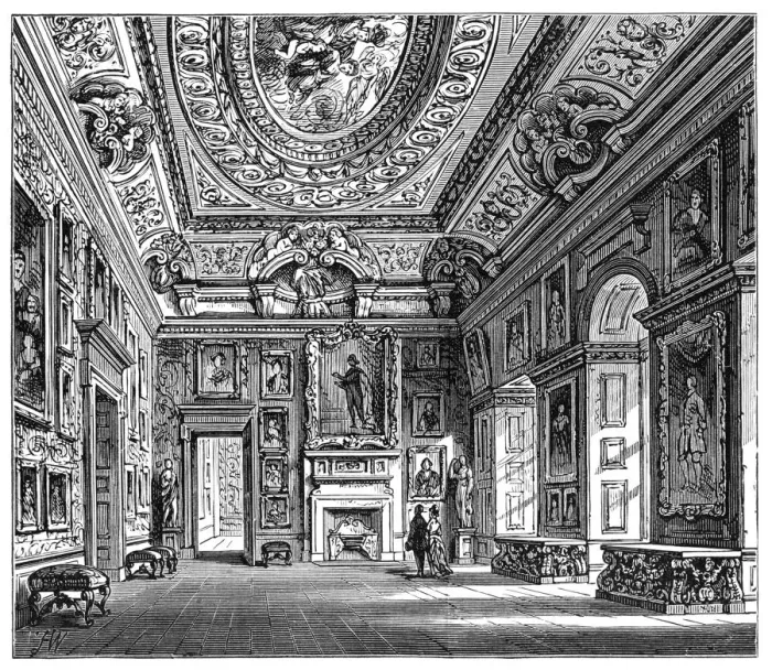 Framed Print : Queen Carolines Drawing Room, Kensington Palace, London, 1900 Framed Print : Queen Carolines Drawing Room, Kensington Palace, London, 1900