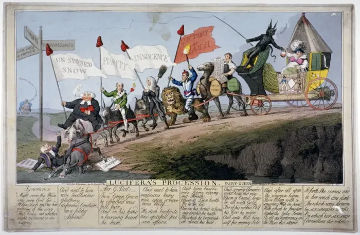 Framed Print : Queen Carolines procession Framed Print : Queen Carolines procession