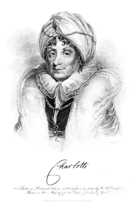 Framed Print : Queen Charlotte, 1820. Artist: R Hicks Framed Print : Queen Charlotte, 1820. Artist: R Hicks