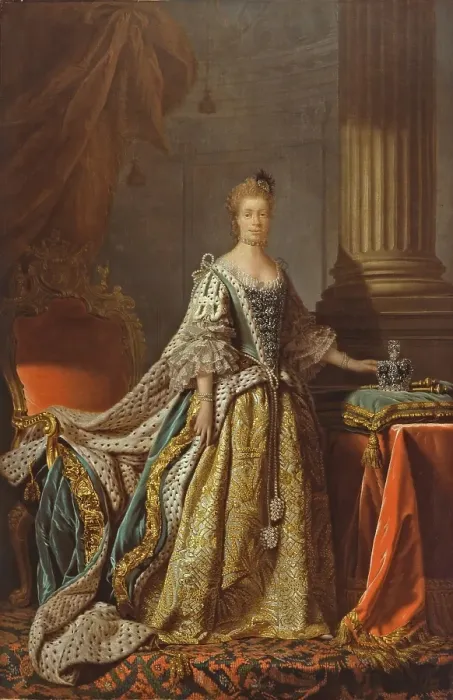 Framed Print : Queen Charlotte, probably 1762-66. Creator: Allan Ramsay Framed Print : Queen Charlotte, probably 1762-66. Creator: Allan Ramsay