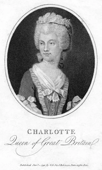 Framed Print : Queen Charlotte, queen consort of George III, (1792) Framed Print : Queen Charlotte, queen consort of George III, (1792)