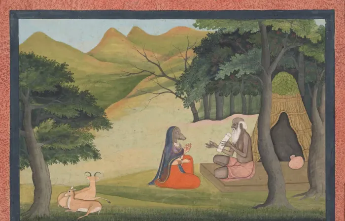 Framed Print : Queen Choladevi Before the Hermit-Sage Angiras... from a Dispersed Vrataraja... ca Framed Print : Queen Choladevi Before the Hermit-Sage Angiras... from a Dispersed Vrataraja... ca