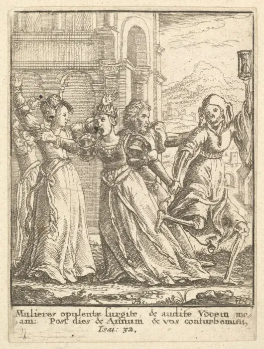 Framed Print : Queen, from the Dance of Death, 1651. Creator: Wenceslaus Hollar Framed Print : Queen, from the Dance of Death, 1651. Creator: Wenceslaus Hollar