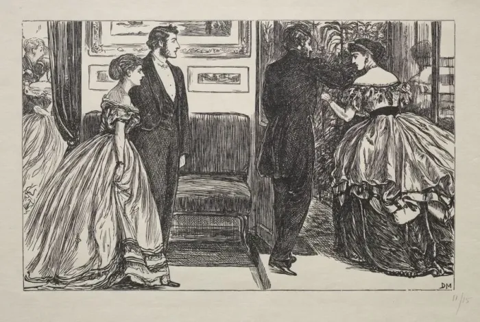 Framed Print : The Queen of Diamonds - How She Was Won and Lost, 1866 Framed Print : The Queen of Diamonds - How She Was Won and Lost, 1866