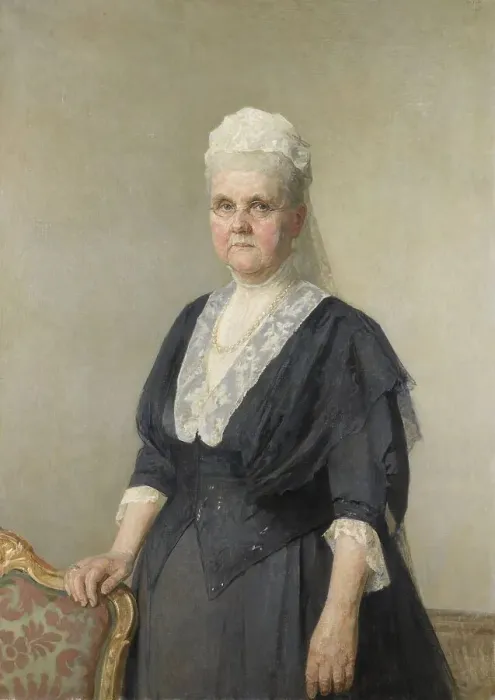 Framed Print : Queen Emma, princess of Waldeck-Pyrmont, widow of King Willem III, 1918. Creator: Jan Veth Framed Print : Queen Emma, princess of Waldeck-Pyrmont, widow of King Willem III, 1918. Creator: Jan Veth