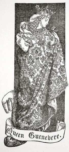 Queen Guenevere, 1905. Artist: Dora Curtis