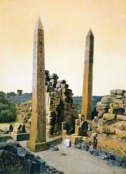 Queen Hatshepsut obelisk, Temple of Amun, Karnak, Luxor, Egypt, 20th Century