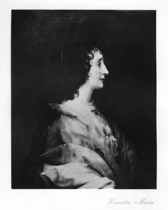 Framed Print : Queen Henrietta Maria, Queen Consort of England, Scotland and Ireland, (1907) Framed Print : Queen Henrietta Maria, Queen Consort of England, Scotland and Ireland, (1907)