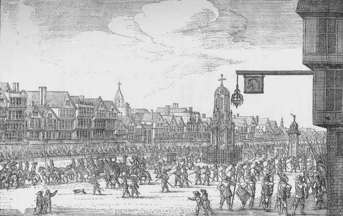 Framed Print : Queen Henrietta Marias Entry into London, 1625 (1903) Framed Print : Queen Henrietta Marias Entry into London, 1625 (1903)