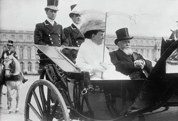 Framed Print : Queen of Holland, Premier Falliers, 1912. Creator: Bain News Service Framed Print : Queen of Holland, Premier Falliers, 1912. Creator: Bain News Service