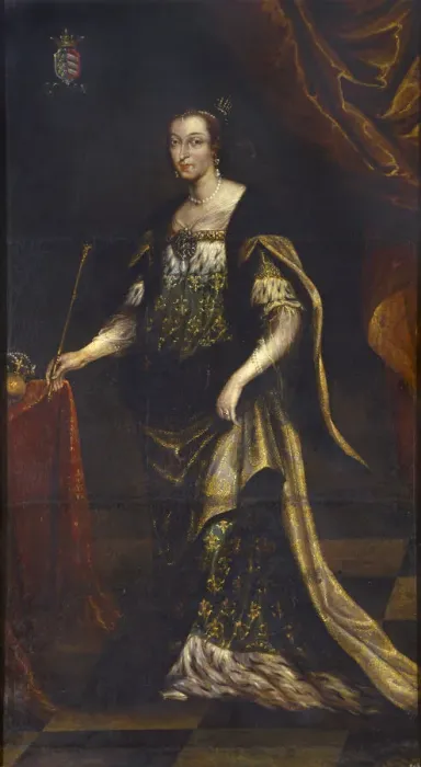 Framed Print : Queen Jadwiga of Poland, ca 1676. Artist: Trycjusz (Tricius or Tretko), Jan (ca 1620-1692) Framed Print : Queen Jadwiga of Poland, ca 1676. Artist: Trycjusz (Tricius or Tretko), Jan (ca 1620-1692)