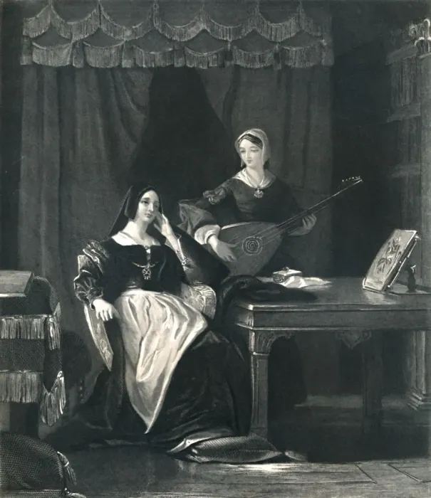 Framed Print : Queen Katherine (King Henry VIII), c1870. Artist: Charles W Sharpe