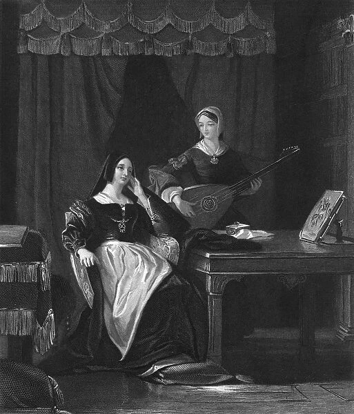 Queen Katherine, Queen Consort of Henry VIII of England, (19th century). Artist: Charles W Sharpe
