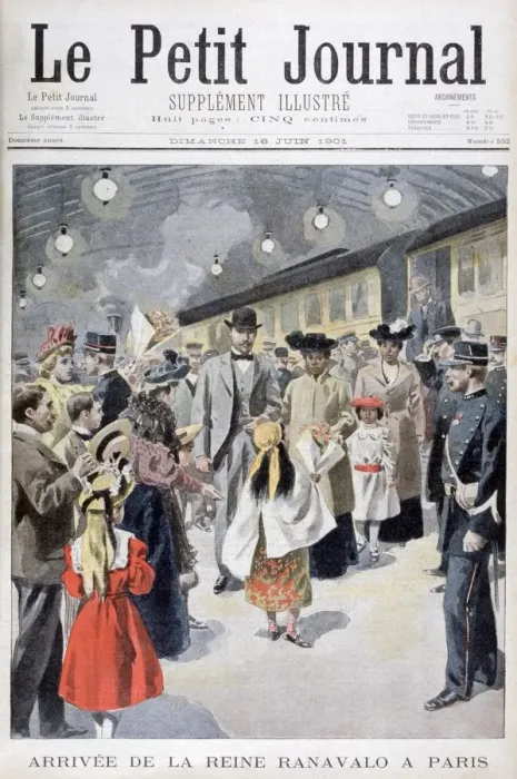 Framed Print : The Queen of Madagascar Ranavalo arrives in Paris, 1901 Framed Print : The Queen of Madagascar Ranavalo arrives in Paris, 1901
