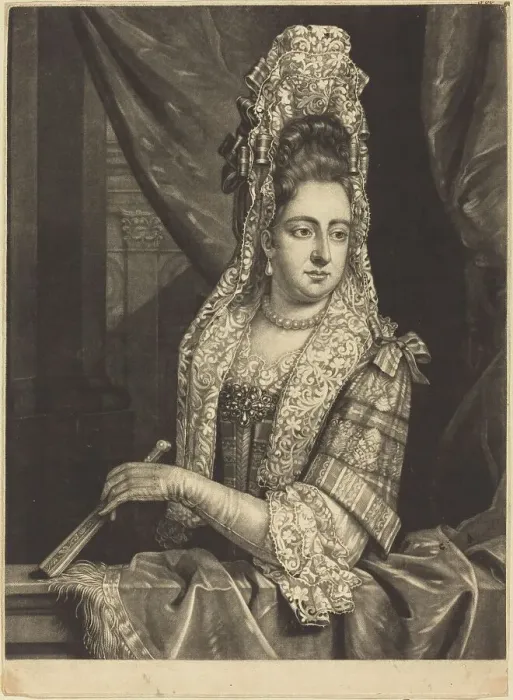 Framed Print : Queen Mary, 1690. Creator: John Smith Framed Print : Queen Mary, 1690. Creator: John Smith