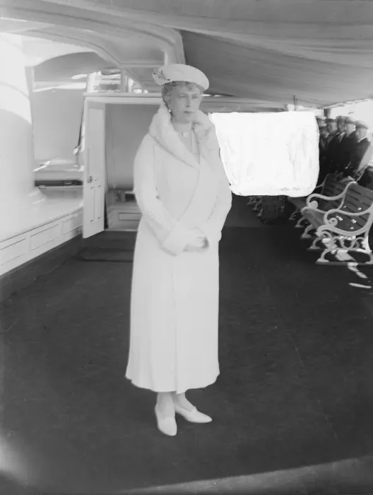 Framed Print : Queen Mary aboard HMY Victoria and Albert, 1933. Creator: Kirk & Sons of Cowes Framed Print : Queen Mary aboard HMY Victoria and Albert, 1933. Creator: Kirk & Sons of Cowes