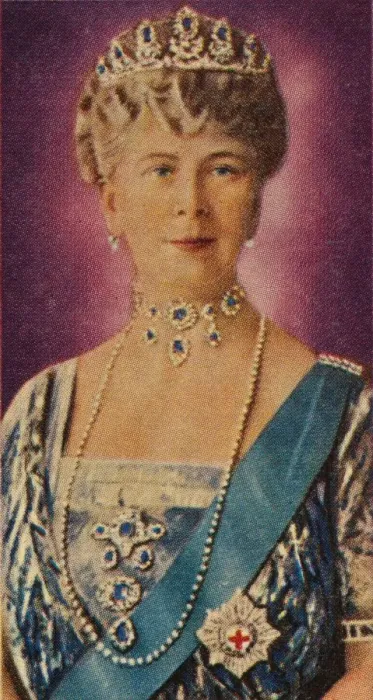 Framed Print : Queen Mary, consort of King George V, in court dress, 1935 Framed Print : Queen Mary, consort of King George V, in court dress, 1935