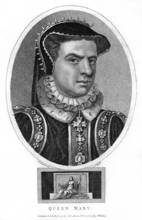 Framed Print : Queen Mary I of England, (1804). Artist: J Chapman Framed Print : Queen Mary I of England, (1804). Artist: J Chapman