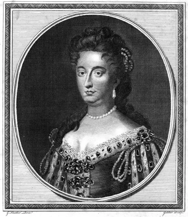 Framed Print : Queen Mary II. Artist: John Goldar Framed Print : Queen Mary II. Artist: John Goldar