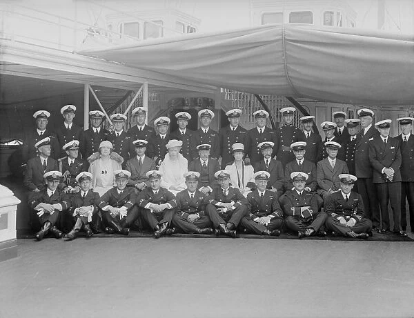 Queen Mary and King George V on board HMY Victoria and Albert, 1932. Creator
