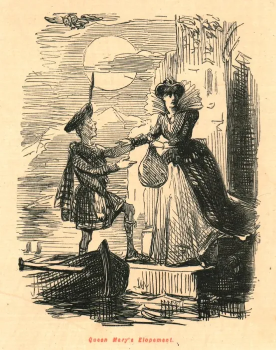 Framed Print : Queen Marys Elopement, 1897. Creator: John Leech Framed Print : Queen Marys Elopement, 1897. Creator: John Leech