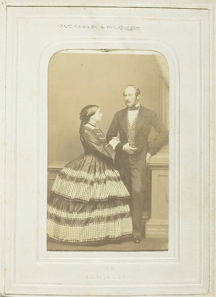 The Queen and Prince Consort, 1861. Creator: John Jabez Edwin Mayall