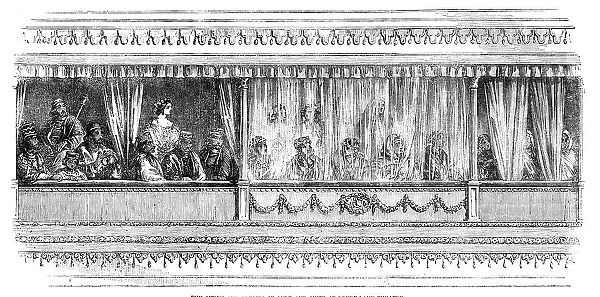 The Queen and Princes of Oude and Suite at Drury-Lane Theatre, 1857. Creator: Unknown