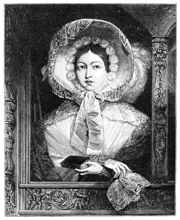 Framed Print : The Queen in the Royal Gallery, c1850s, (1900) Framed Print : The Queen in the Royal Gallery, c1850s, (1900)