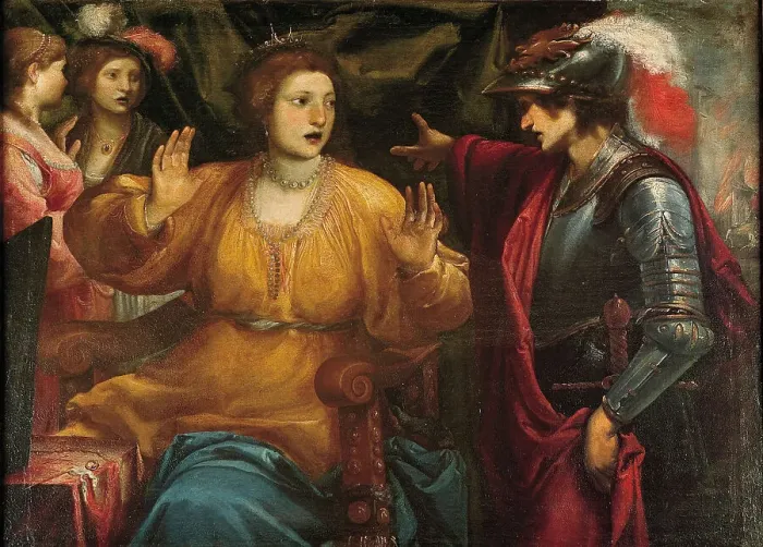 Framed Print : Queen Semiramis, 1630. Creator: Cecco Bravo, (Francesco Montelatici) (1601-1661) Framed Print : Queen Semiramis, 1630. Creator: Cecco Bravo, (Francesco Montelatici) (1601-1661)