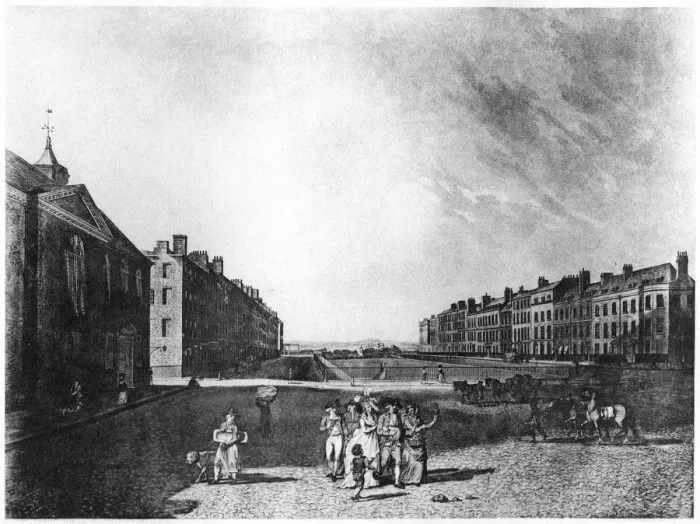 Framed Print : Queen Square, Bloomsbury, London, 1787 (1907) Framed Print : Queen Square, Bloomsbury, London, 1787 (1907)