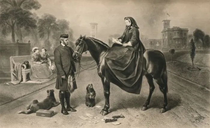 Framed Print : Queen Victoria at Osborne House, 1865 (1906) Framed Print : Queen Victoria at Osborne House, 1865 (1906)