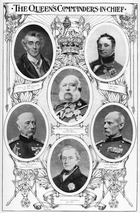 Framed Print : Queen Victorias commanders in chief, 1901 Framed Print : Queen Victorias commanders in chief, 1901