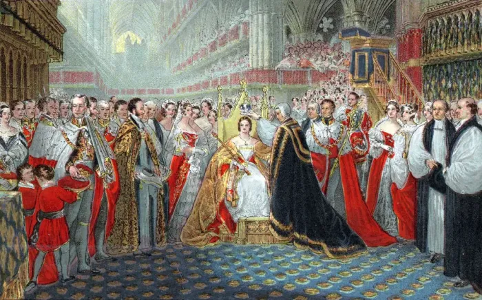 Framed Print : Queen Victorias coronation, 1837 (1887) Framed Print : Queen Victorias coronation, 1837 (1887)