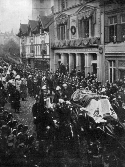 Framed Print : Queen Victorias funeral procession, 1901 Framed Print : Queen Victorias funeral procession, 1901