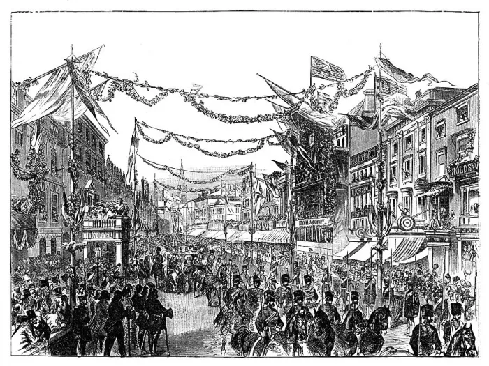 Framed Print : Queen Victorias visit to Birmingham, 1858 Framed Print : Queen Victorias visit to Birmingham, 1858