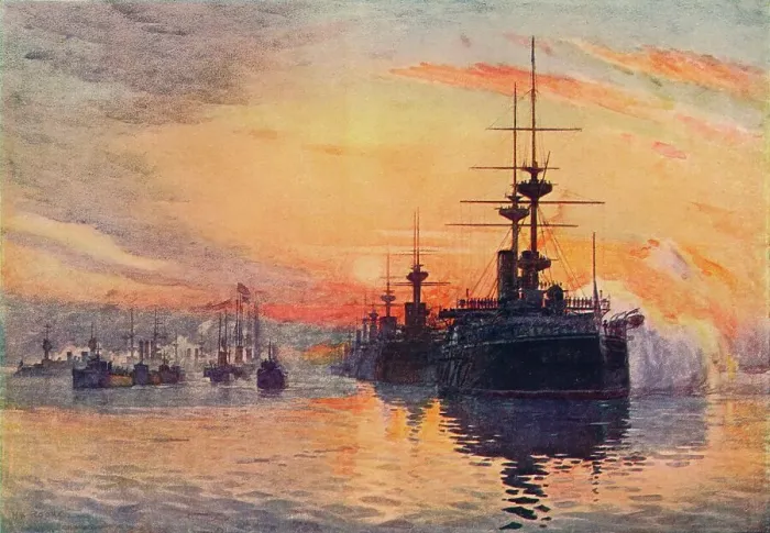 Framed Print : Queen Victorias Last Voyage, February 1, 1901, 1906 Framed Print : Queen Victorias Last Voyage, February 1, 1901, 1906