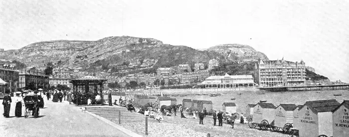 Framed Print : The Queen of Welsh Watering-Places': the Promenade at Llandudno, 1909. Creator: Unknown Framed Print : The Queen of Welsh Watering-Places': the Promenade at Llandudno, 1909. Creator: Unknown