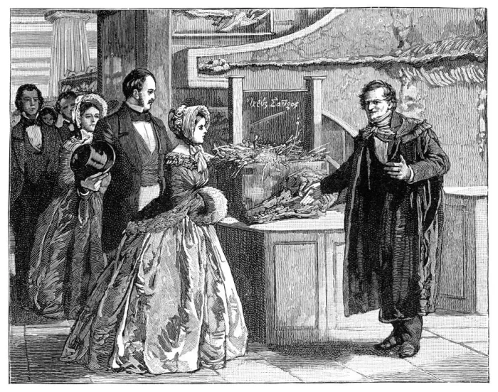 Framed Print : The Queen in the Woodwardian Museum, c1850s, (1900) Framed Print : The Queen in the Woodwardian Museum, c1850s, (1900)