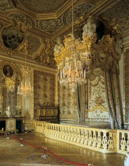 Framed Print : The Queens Bedchamber, The Queens Suite (Grand Appartement de la Reine)