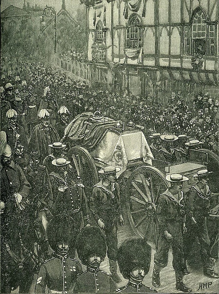 The Queen's Funeral: Windsor: The Last Stage, c1900. Creator: H.M.P