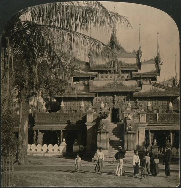 The Queens Golden Monastery, a gem of oriental architecture, Mandalay, Burma, 1907