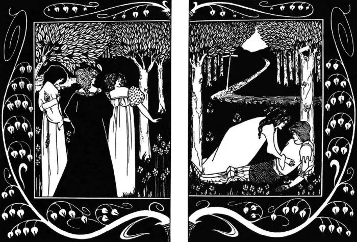 Framed Print : The Four Queens and Lancelot, 1893-1894 Framed Print : The Four Queens and Lancelot, 1893-1894