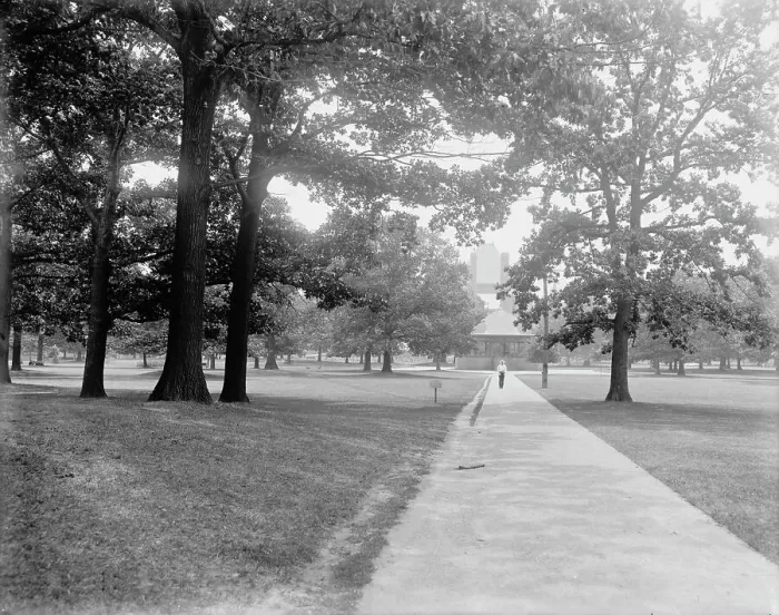 Framed Print : Queen's Park, Toronto, between 1890 and 1901. Creator: Unknown Framed Print : Queen's Park, Toronto, between 1890 and 1901. Creator: Unknown