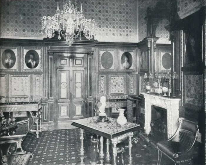 Framed Print : The Queens Private Audience Chamber at Windsor Castle, c1899, (1901). Artist: HN King Framed Print : The Queens Private Audience Chamber at Windsor Castle, c1899, (1901). Artist: HN King