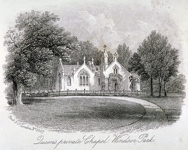 The Queens private chapel in Windsor Great Park, Berkshire, c1861