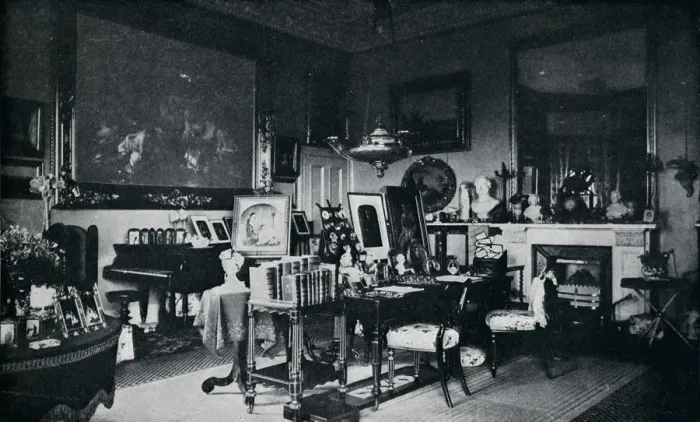 Framed Print : The Queens Private Sitting Room at Osborne, c1899, (1901). Artist: Hughes & Mullins Framed Print : The Queens Private Sitting Room at Osborne, c1899, (1901). Artist: Hughes & Mullins