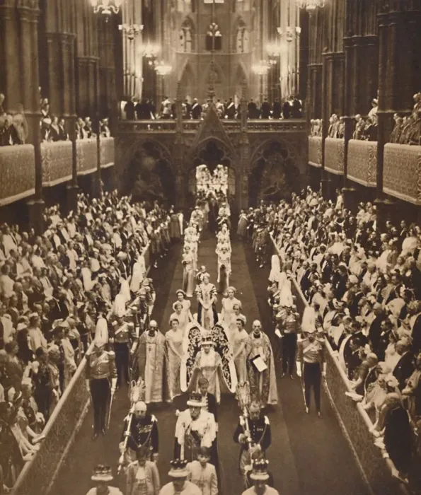 Framed Print : The Queens Procession, May 12 1937 Framed Print : The Queens Procession, May 12 1937