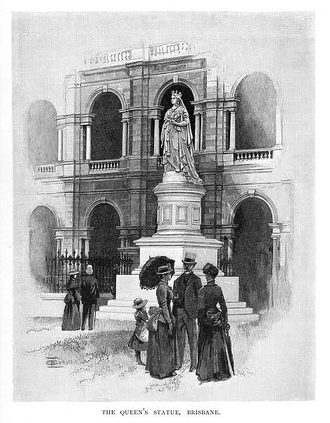 The Queens Statue, Brisbane, Australia, 1886
