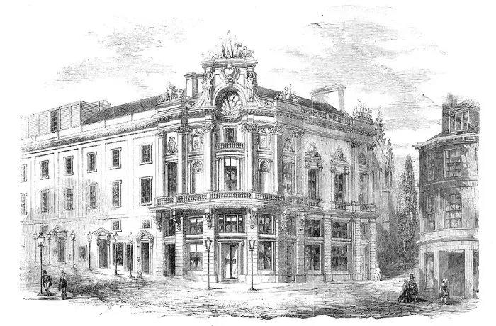 Framed Print : The Queen's Theatre and Opera-house, Edinburgh, 1857. Creator: Unknown Framed Print : The Queen's Theatre and Opera-house, Edinburgh, 1857. Creator: Unknown