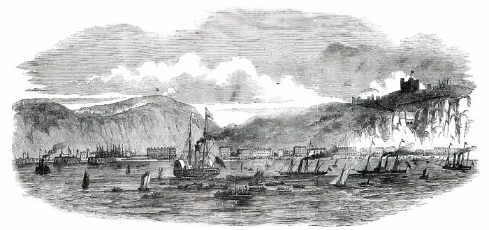 Framed Print : The Queen's Visit to Dover Harbour, 1850. Creator: Unknown Framed Print : The Queen's Visit to Dover Harbour, 1850. Creator: Unknown